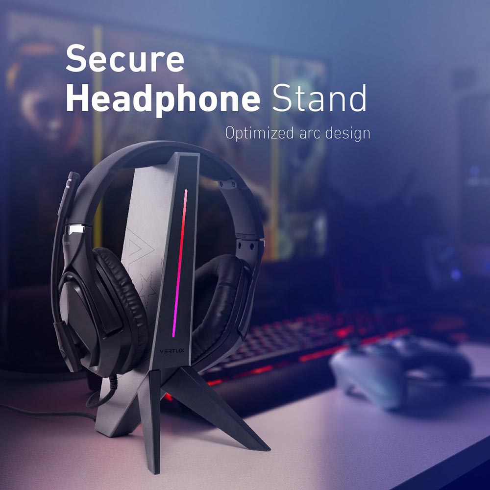 Vertux Zulu 4-In-1 Integrated Gaming Headset Stand Vertux Zulu 4-In-1 Integrated Gaming Headset Stand